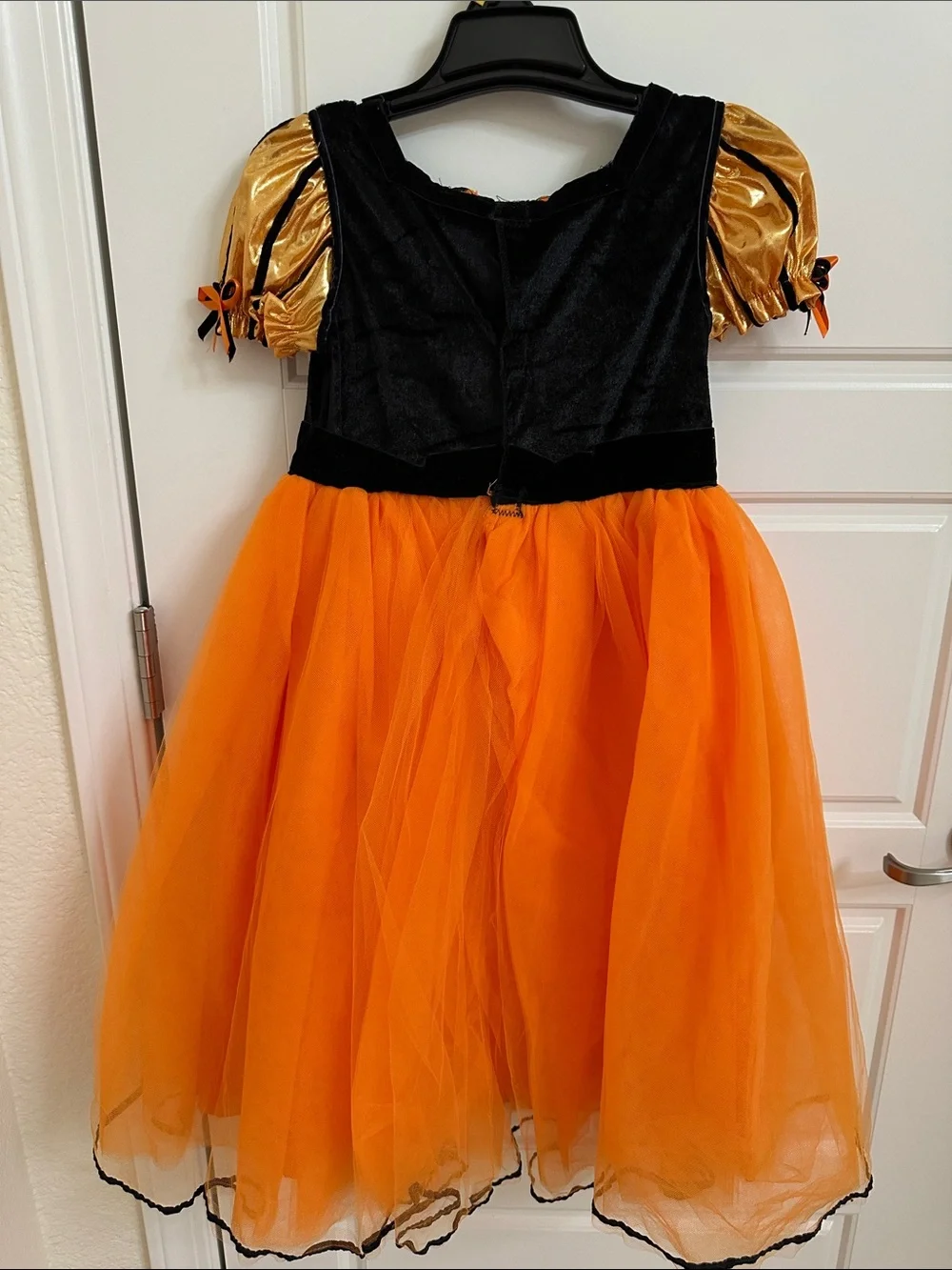Pumpkin Patch Kids Halloween Costume Dress - Orange & Black